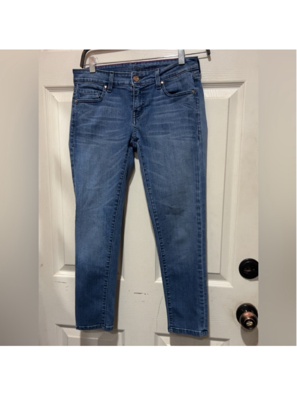 Kate spade broome street blue denim jeans relaxed fit #denim #katepspadedenim